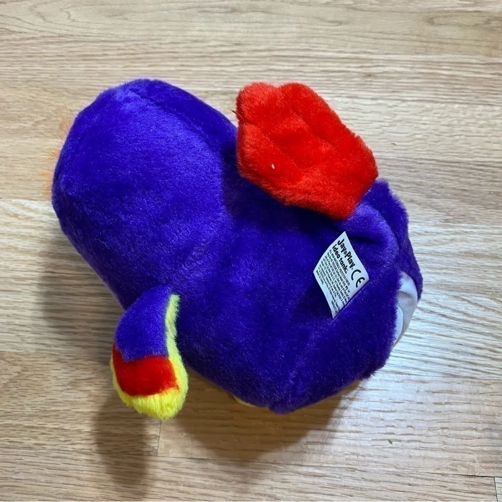 Kookoo Egg Drops Parrot Bird Jay Play Idea Tank Purple Kids Toy Stuffed Plush